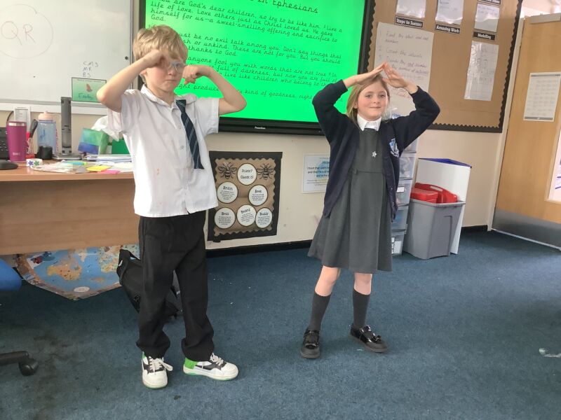 Image for the Tweet beginning: Today year 3 were acting