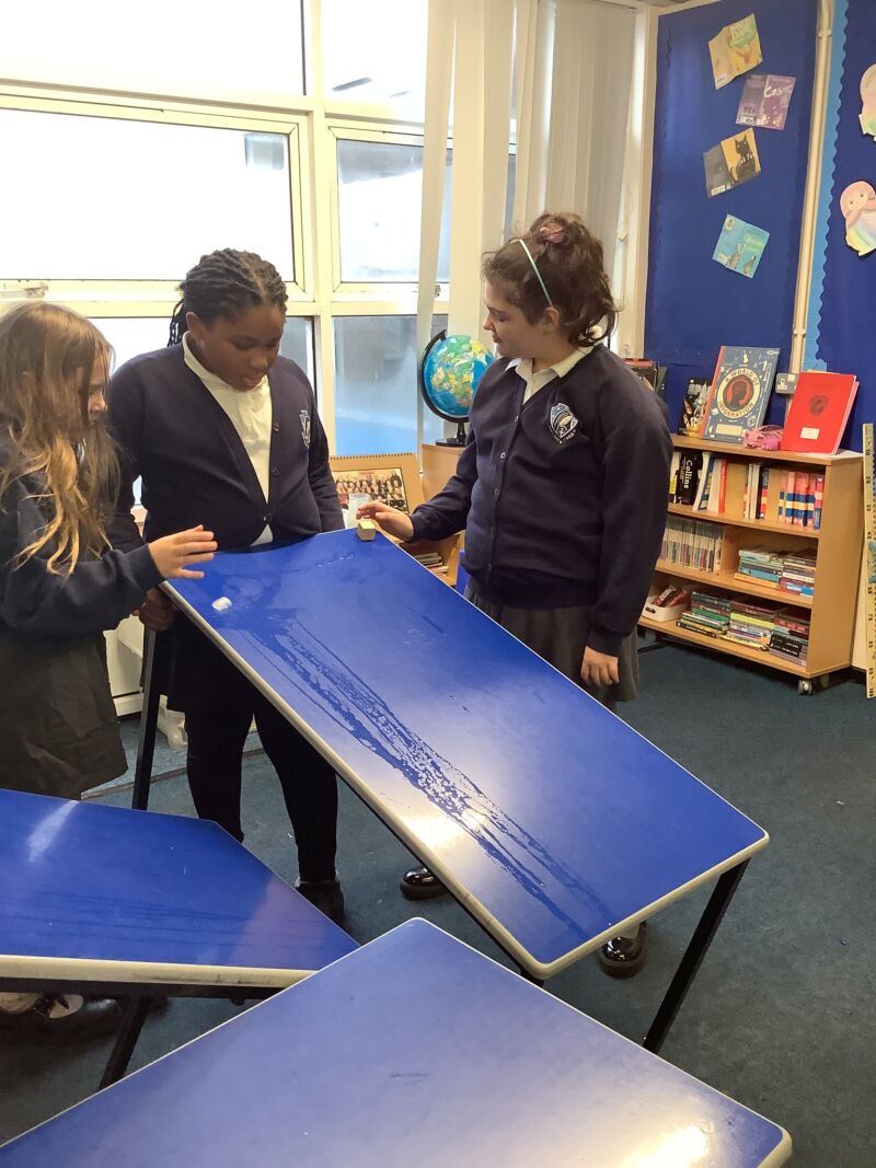 Image for the Tweet beginning: Year 5 enjoyed investigating friction